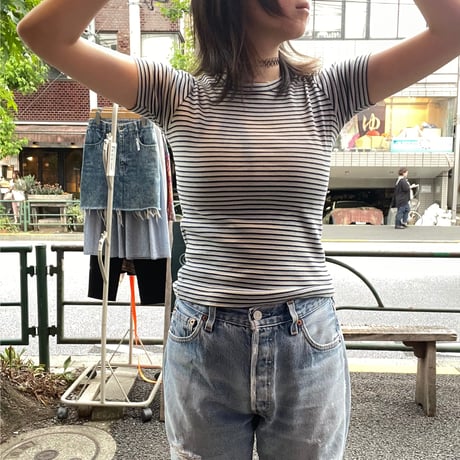 [USED]lady's mini tee ハデハデシリーズ🍊