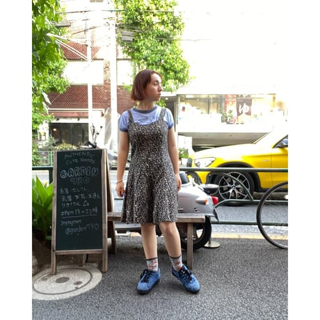 [USED]made in U.S.A.🌼 小花柄オールインワン