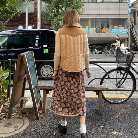 [USED] シェル柄巻きスカート🐚
