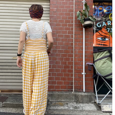 [USED]OLD NAVY ギンガムチェックAll in one💛