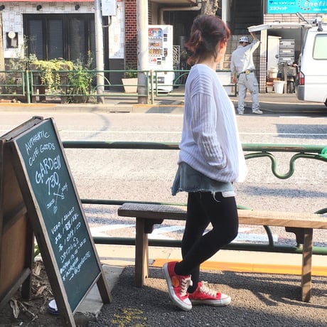 [USED] かる〜いTシャツみたいなリブニット