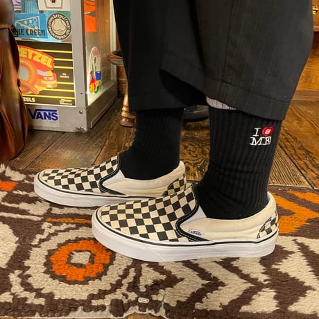 [USED] VANS CHECKER SLIP-ON / US7