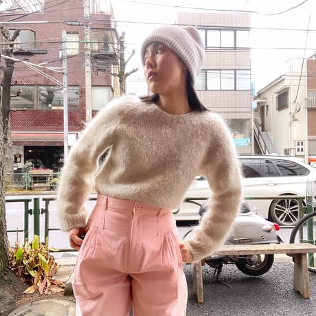 [USED]good ivory モヘア ラグラン KNIT 🥣♡