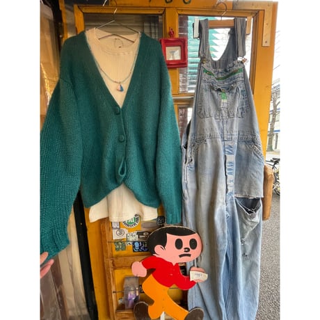 [USED] モヘア調 ニットカーディガン