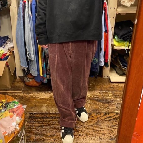 [USED] 太畝コーデュロイ PANTS 小豆色