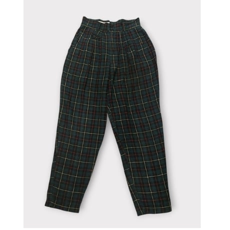 [USED] RAMIE Ladys タック PANTS タータンチェック