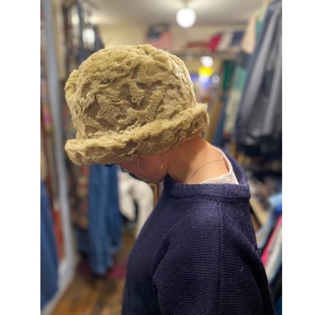 [USED] vintage フェイクファー HAT