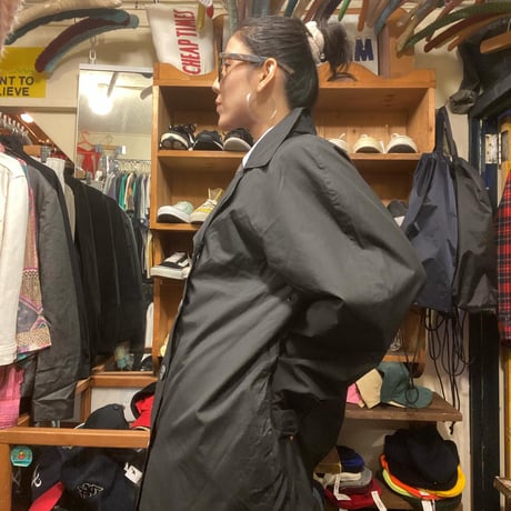 [USED]  "LONDON FOG" トレンチコート BLACK
