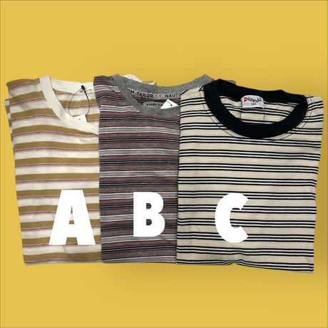 [USED] ボーダー チビtee