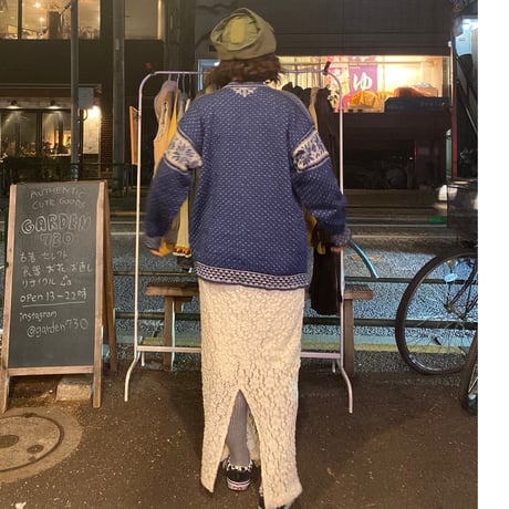 [USED] ハーフZIP ノルディックKNIT❄️