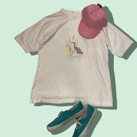 [USED] さぎ刺繍 Tee