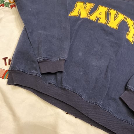 [USED] 珍品 "NAVY" ヘリンボーンCREW！
