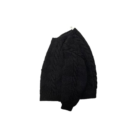 [USED] BLACK コンパクトなケーブルKNIT