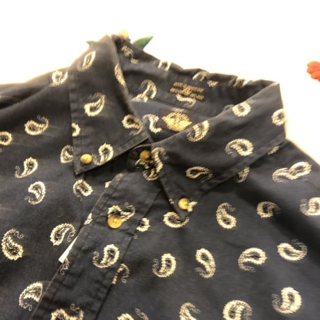 [USED] 90's DOCKERS ペイズリー柄シャツ