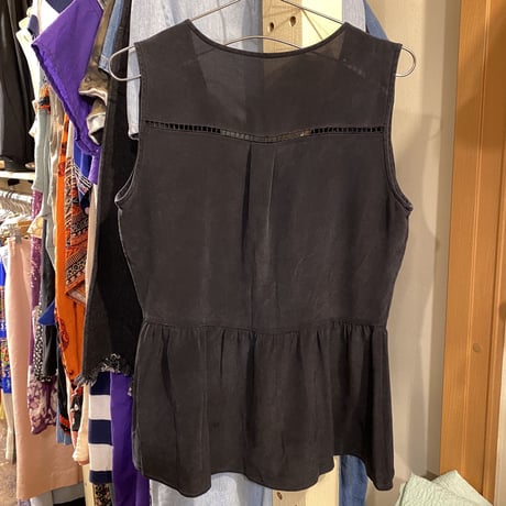 [USED] SILK ノースリーブTOPS