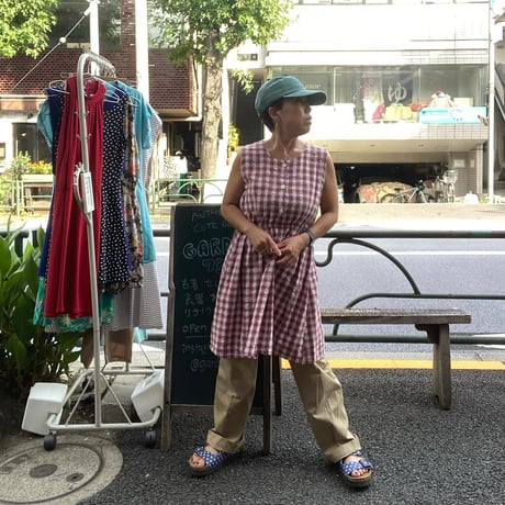 [USED] シアサッカー CHECK ワンピ