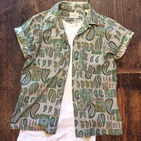 [USED] VINTAGE  "ARROW" ペイズリーシャツ