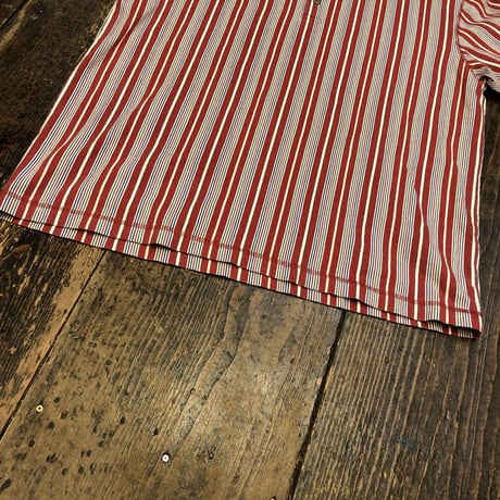[USED] L.L.Bean ストライプ柄 ヘンリーネックTee