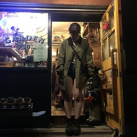 [USED] LANDSEND オリーブ色ハンティングコート