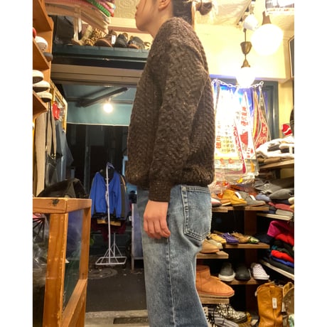 [USED]made in IRELAND アランニット