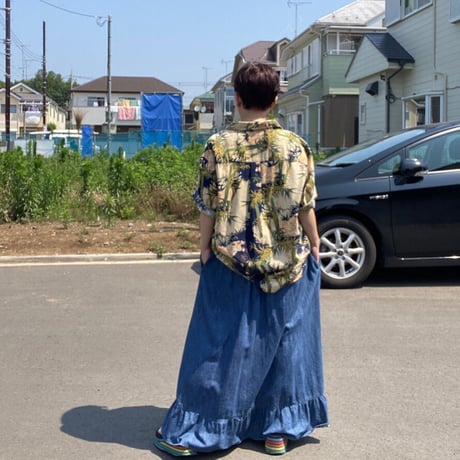 [USED] GUESS 虎柄プリントSHIRTS  🐅