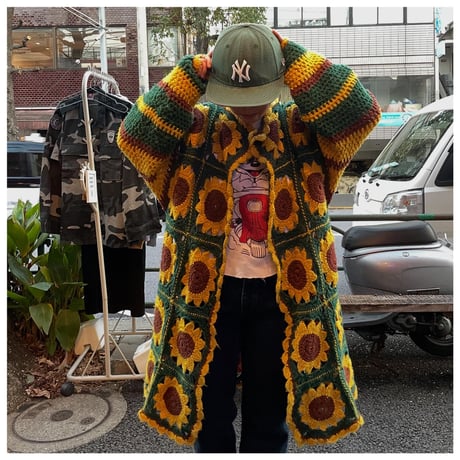 [USED]ひまわり🌻 ニットガウンコート