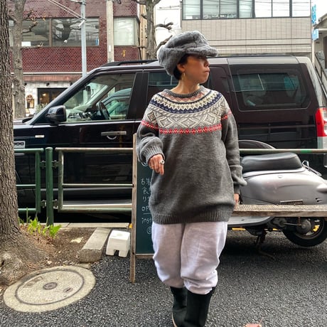 [USED]  ノルディック柄 ACRYL KNIT