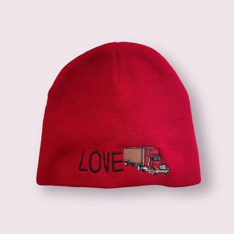 [USED] LOVE ビーニー RED