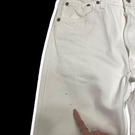 [USED] Levi's"501" WHITE (W29/L30)