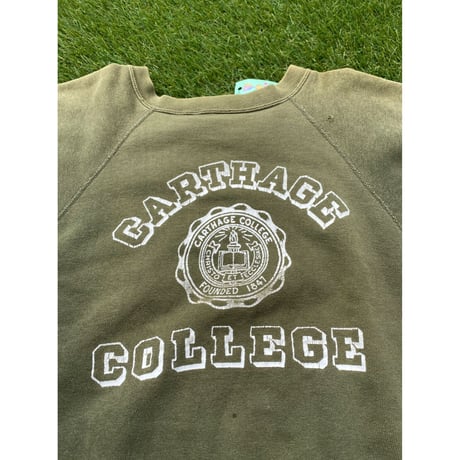 [USED] VINTAGE 半袖SWEAT "CARTHAGE COLLEGE"