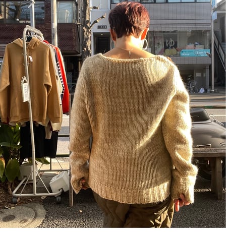 [USED] スエードパッチワークニット 🌼