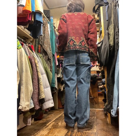 [USED]花柄 モケモケJKT