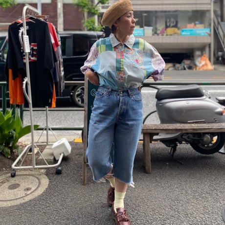 ［USED］パッチワーク風SHIRTS♡