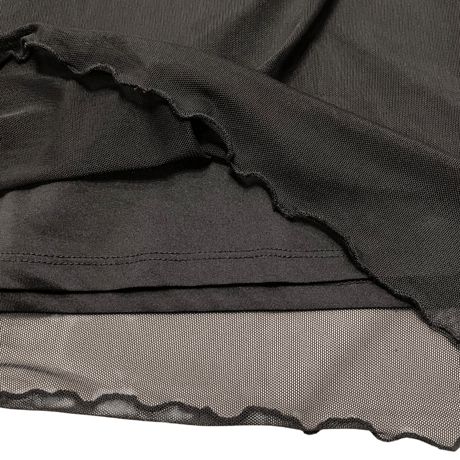 [USED] BLACK メッシュ LONG スカート