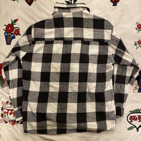 [USED] ブロックチェックのヘビーネルSHIRT