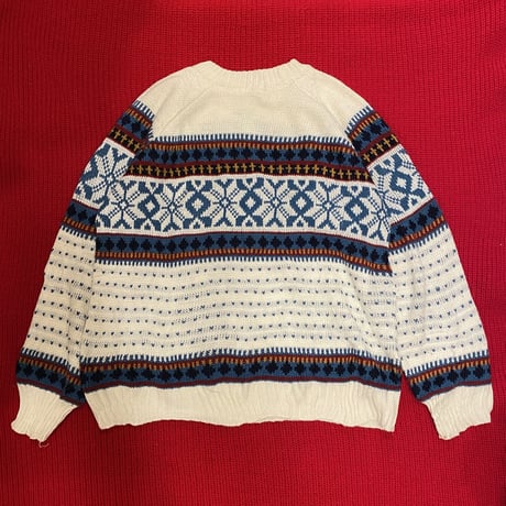 [USED]軽~いNORDIC KNIT made in ITALY