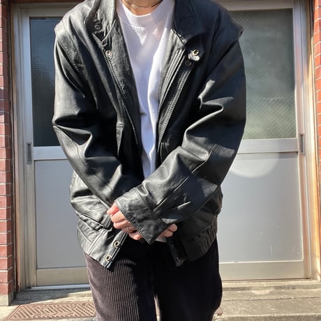 [USED] 2WAY ブラックレザーJKT