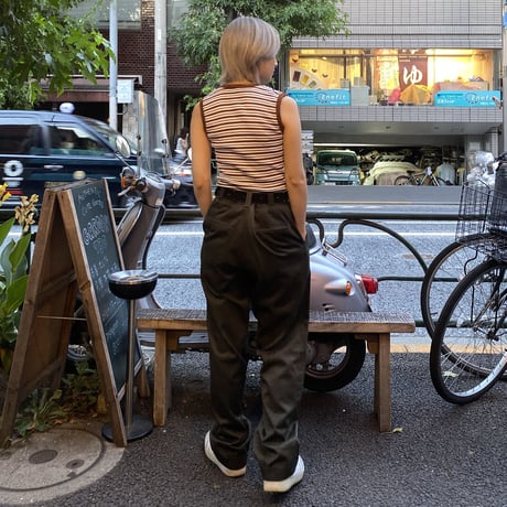 [USED] ボーダー ノースリーブTOPS♡