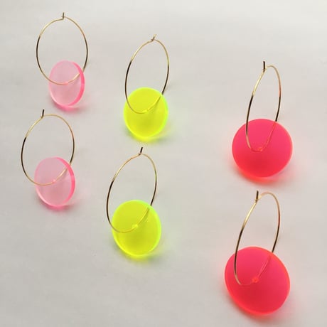 [BENICOTOY] クリア サークル  ピアス