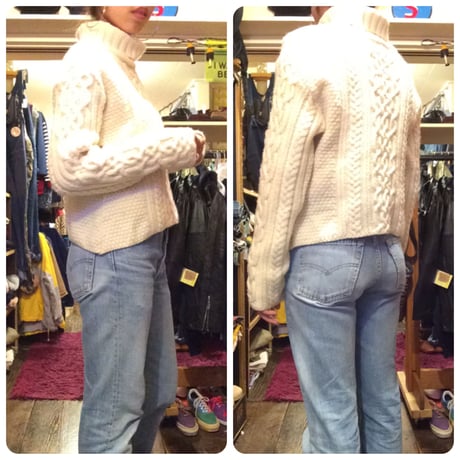 [USED]WOOL ケーブルニット