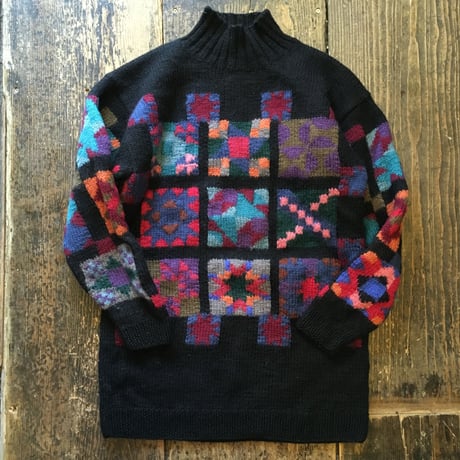 [USED]  L.L. BeanパッチワークKnit