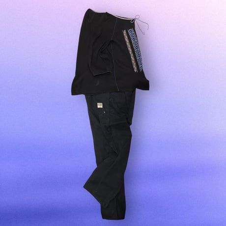 [USED] BLACKクロシェットTOPS