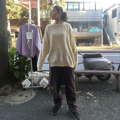 [USED] ブラウン fake SUEDE PANTS