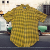 [USED] Ralph Lauren イエロー S/S Checkシャツ