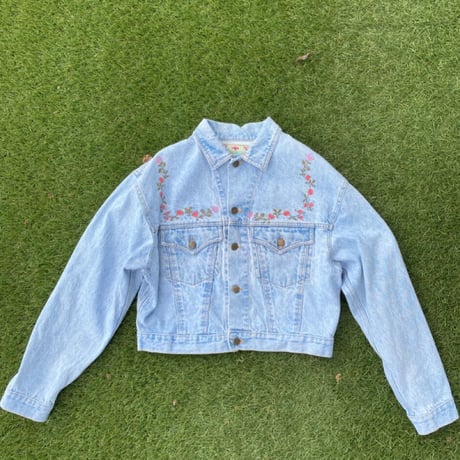 [USED] お花刺繍のGジャン