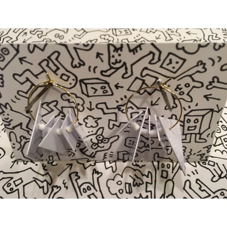 [BENICOTOY] △▶︎□  フープピアス  / ホワイト