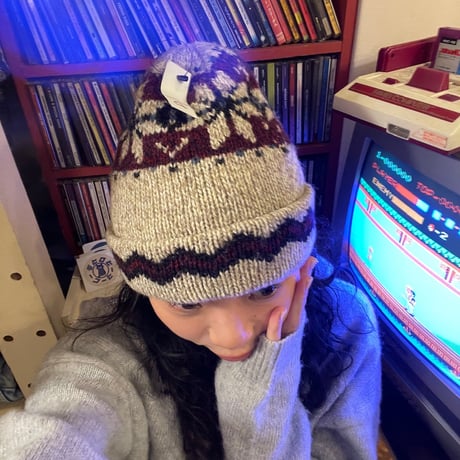 [USED] ノルディック柄 ニット帽