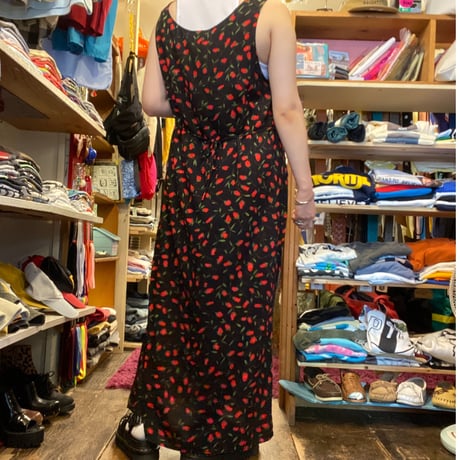 [USED]  バラ総柄ワンピース🌹
