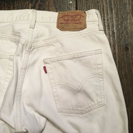 [USED]  Levis 501 WHITE cutoff Denim