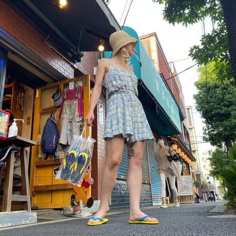 [USED] てろっとかわいいお花ロンパース